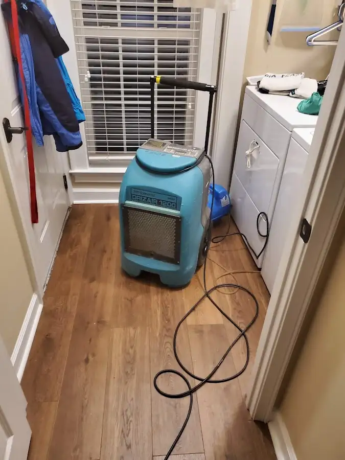 Commercial dehumidifier deployed for Flood Damage Cleanup in Prescott