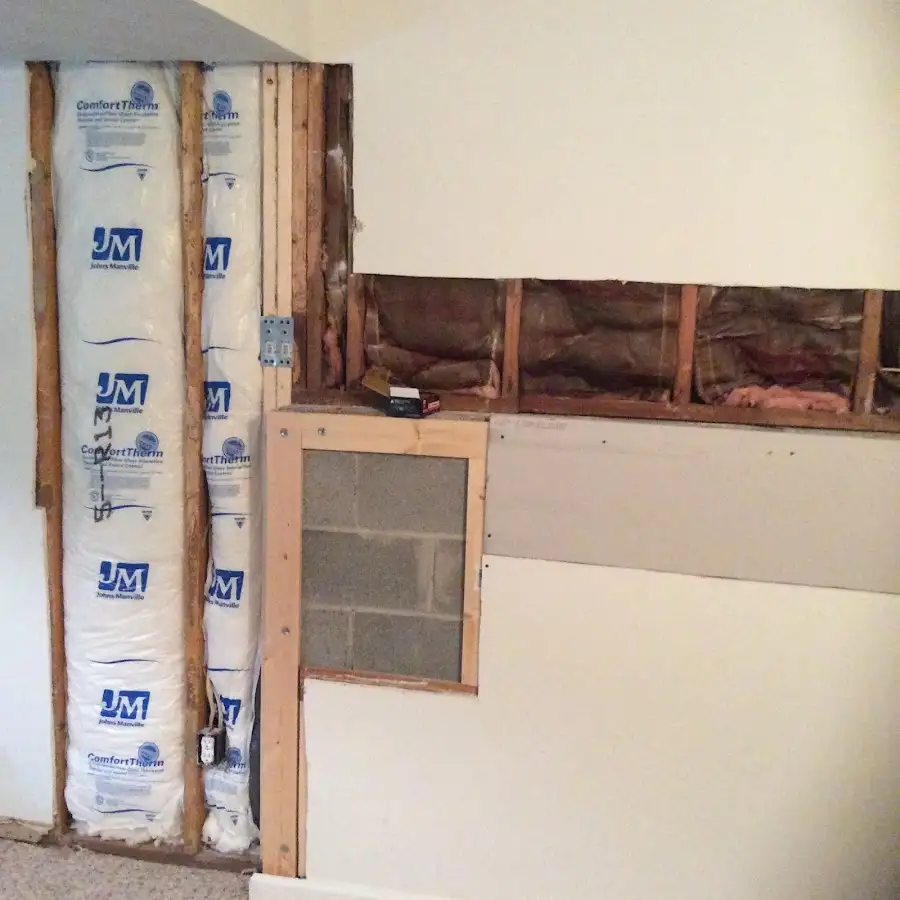 Wall insulation replacement during Contents Cleaning & Restoration in Prescott